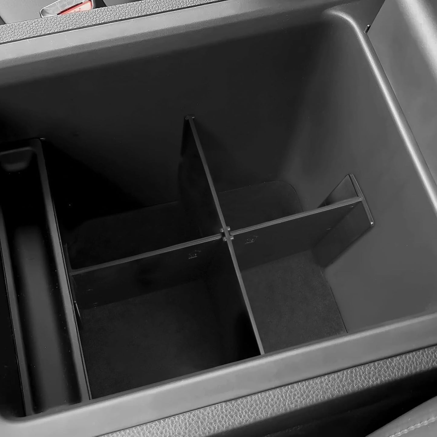 Glove Box Dividers Organizer Compatible with Toyota 2016-2020 2021 2022 2023 Tacoma Accessories Black ABS Material Center Console Organizer