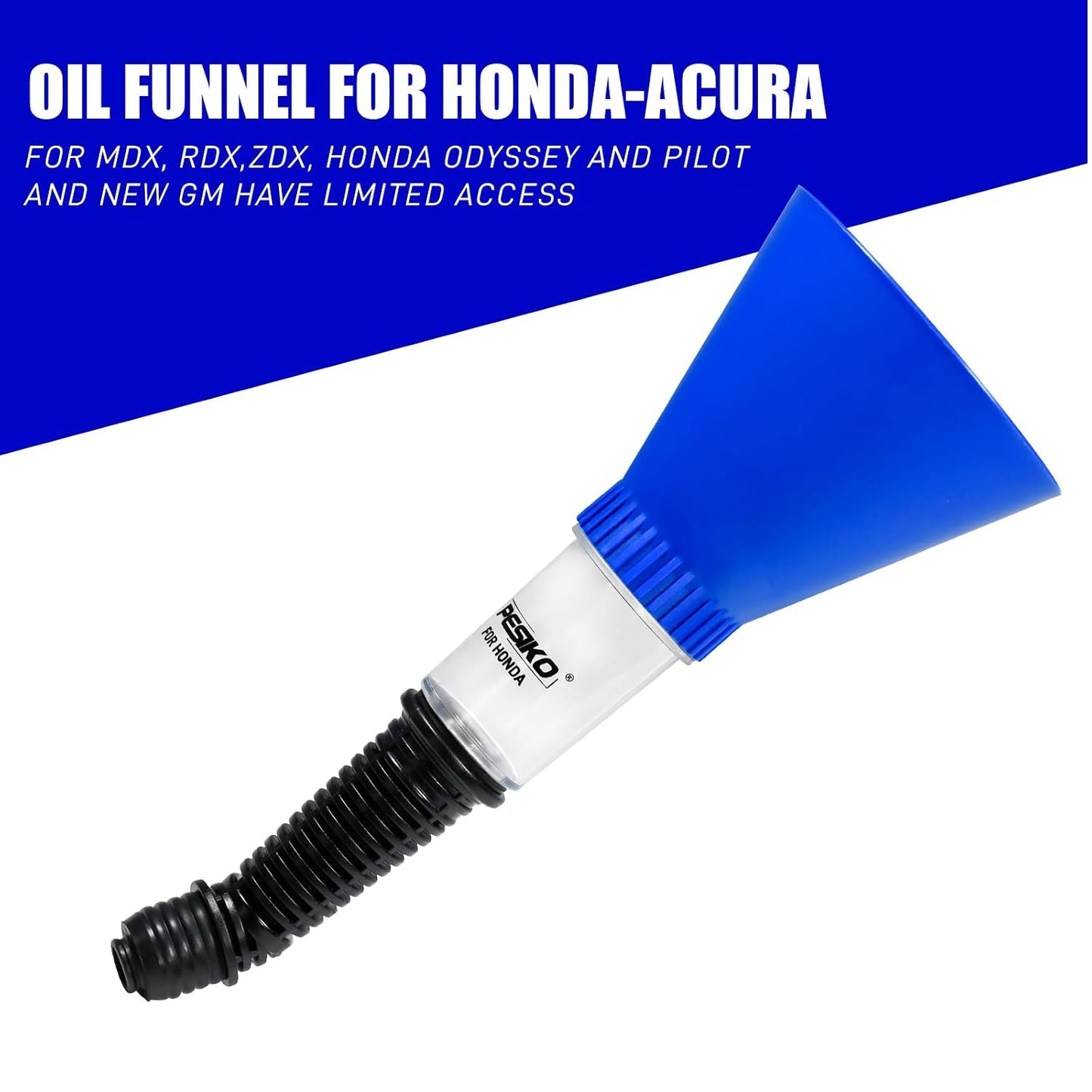 Engine Oil Funnel Spill-Free Hands-Free Compatible with Buick, Cadillac, Chevrolet, and GMC Vehicles for Fast & Easy Oil Change
