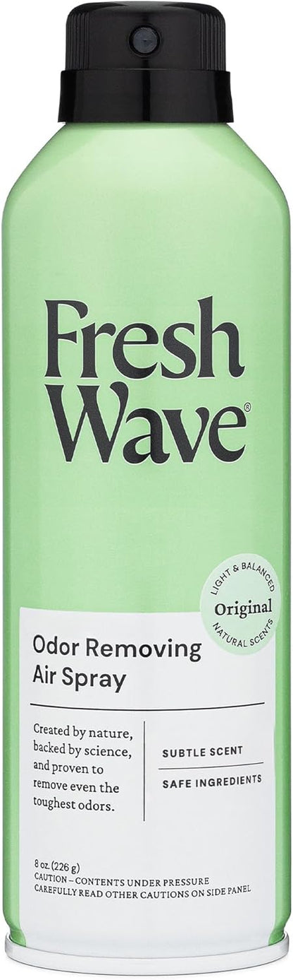 Fresh Wave Original Scent Odor Removing Spray, 8 fl. oz. | Pack of 2 | Odor Absorber for Home, Furniture, Fabrics & Trash | Safer Odor Relief