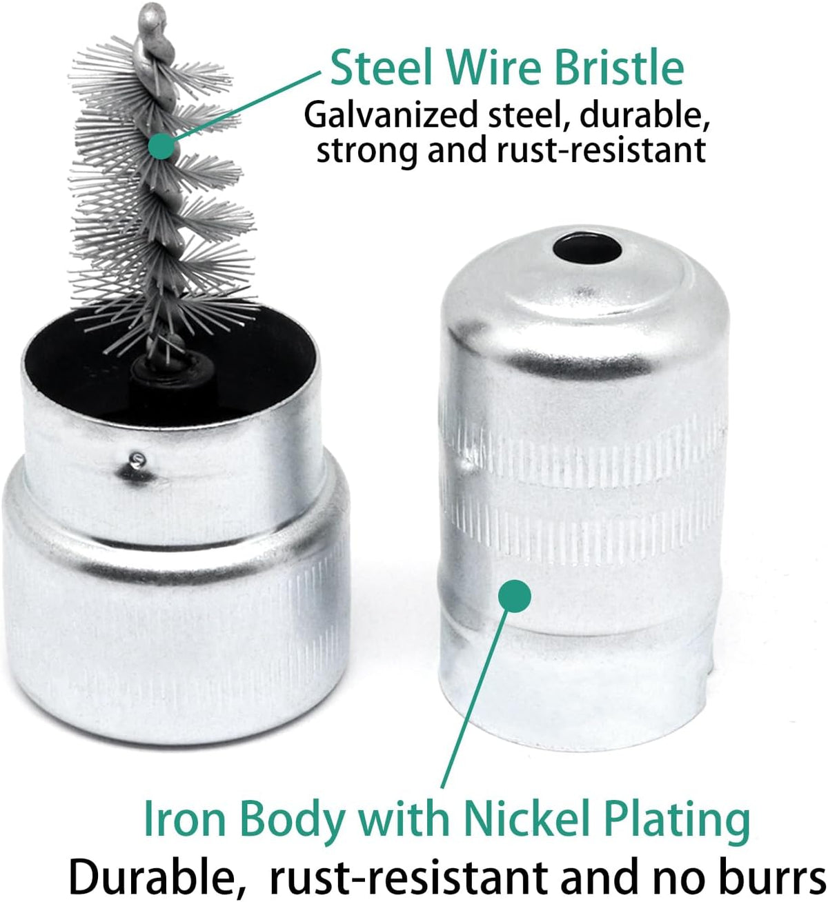 Battery Terminal Cleaner Kit, Battery Terminal Brush & 4 in 1 Copper Tubing Brush & 2pcs Anti-Corrosion Fiber Washers