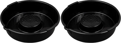 Scepter AMKIT01 15.5 Quart Oil Drain Pan with Pour Spout and 18-Inch Mechanics Funnel Kit for Automotive Fluids Including Engine Oil, Anti-Freeze, Transmission Fluid and More, Black