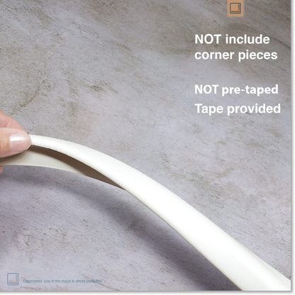 Roving Cove HeftyFit Edge Protector for Baby Proofing (6ft Large Edge Only), Heavy-Duty Soft Rubber Foam Furniture Edge Bumper Guards, Desk Edge Cushion, Wall Corner Covers, 3M Adhesive, Onyx Black