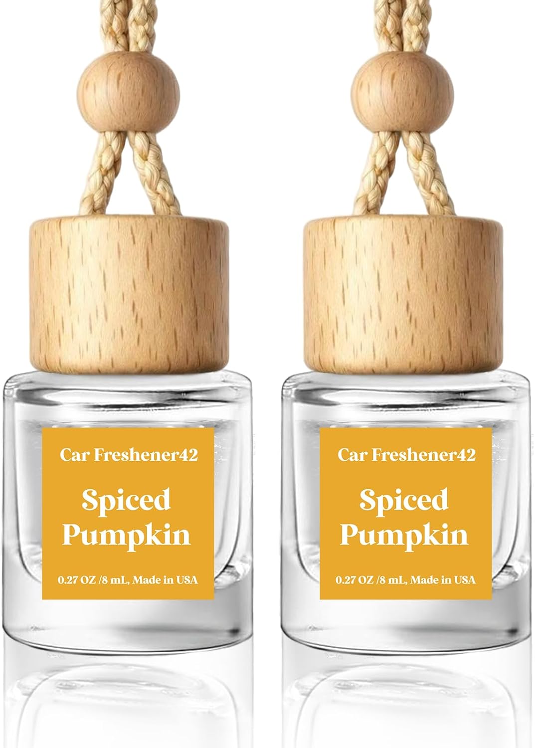 HoogaLife Car Air Freshener Diffuser 2 Pack Hanging Air Freshener Diffuser - Vanilla Cream Fragrance Oil Air D iffuser for Car, 45+ days Long Lasting Fragrance Made in USA C ar Air Fresheners (V54)