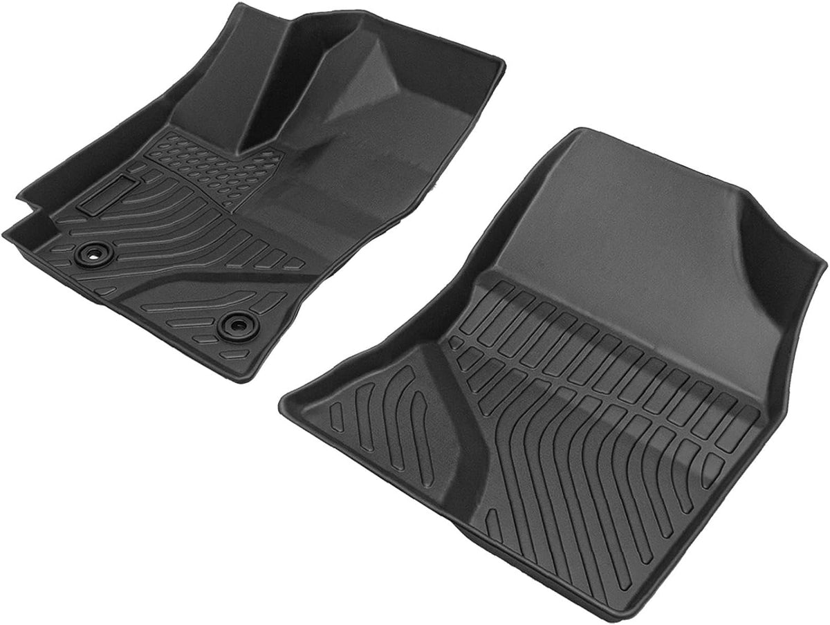 All Weather Rubber Car Floor Mats Compatible with 2013-2017 Honda Accord, Custom Fit Car Mat Full Set with Raised Edge, Odorless, Easy to Install in 5 min, Non-Slip Surface, No Need Trimming