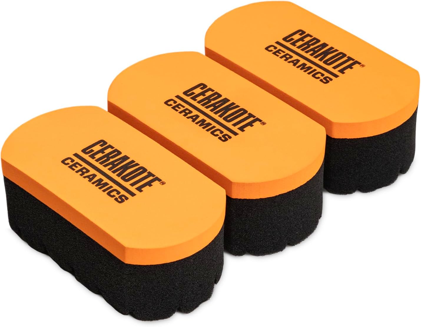 CERAKOTE Foam Applicator Pad (Pack of 3) - Durable Foam Material - Textured Application Surface for Automotive Tire Coatings