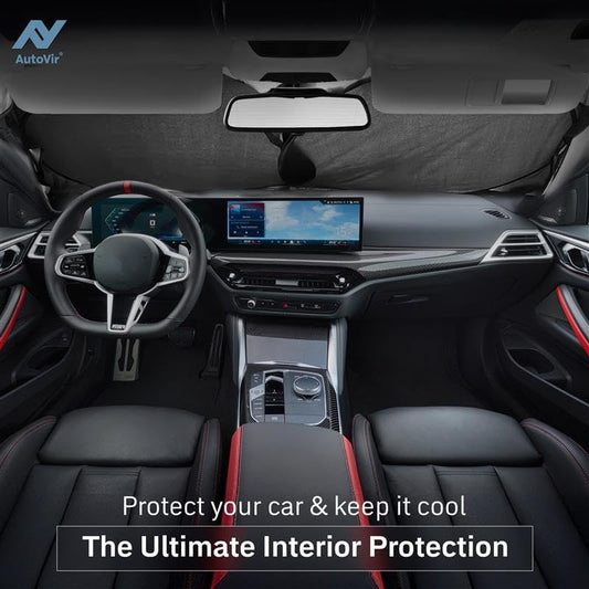Autovir Sun Shade for Car Windshield - Medium