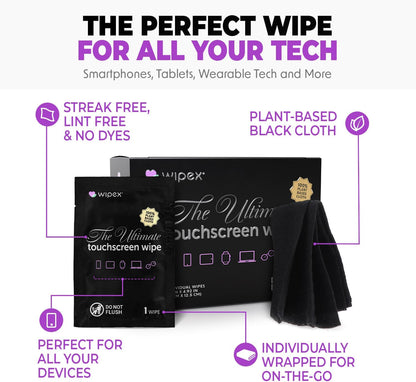 Wipex Auto Interior Car Cleaning Wipes - Plant Based Car Wipes - Lavender Essence, Safe for Vinyl, Rubber, Plastic, Leather, Chrome, Non-Greasy Matte Finish, UV Protectant, 40Ct Car Detailing Supplies