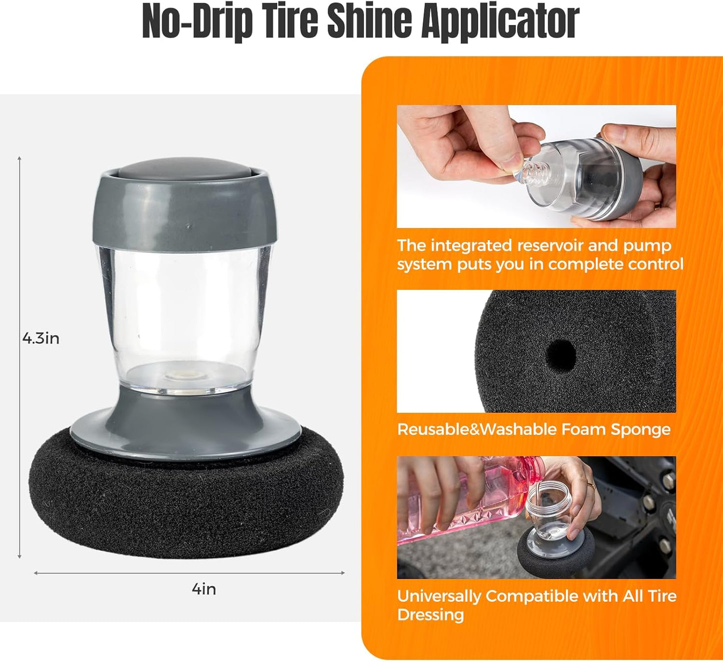 9Pcs Car Wheel Brush kit, Tire Brush, Microfiber Flat Wheel Cleaner Brush, Soft-bristled Rim Cleaner Brush, Tire Shine Applicator, Detailing Brushes, Detailing Pads, Scratch-Free Car Drying Towel