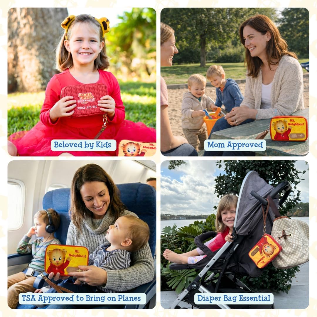 KeepGoing Travel First Aid Kit for Kids – 130 Pc. for Car, Home, Purse, Diaper Bag & Backpack with Latex-Free Bandages - Mini First Aid Kit Travel Size TSA-Approved