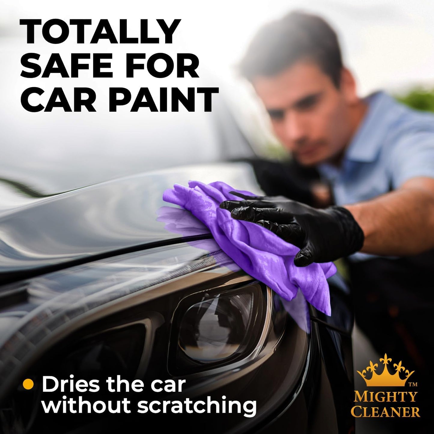 Premium Shammy Cloth for Car Drying - 26”x17” - Super Absorbent Chamois Towel for Car - Scratch-Free, Reusable & Soft