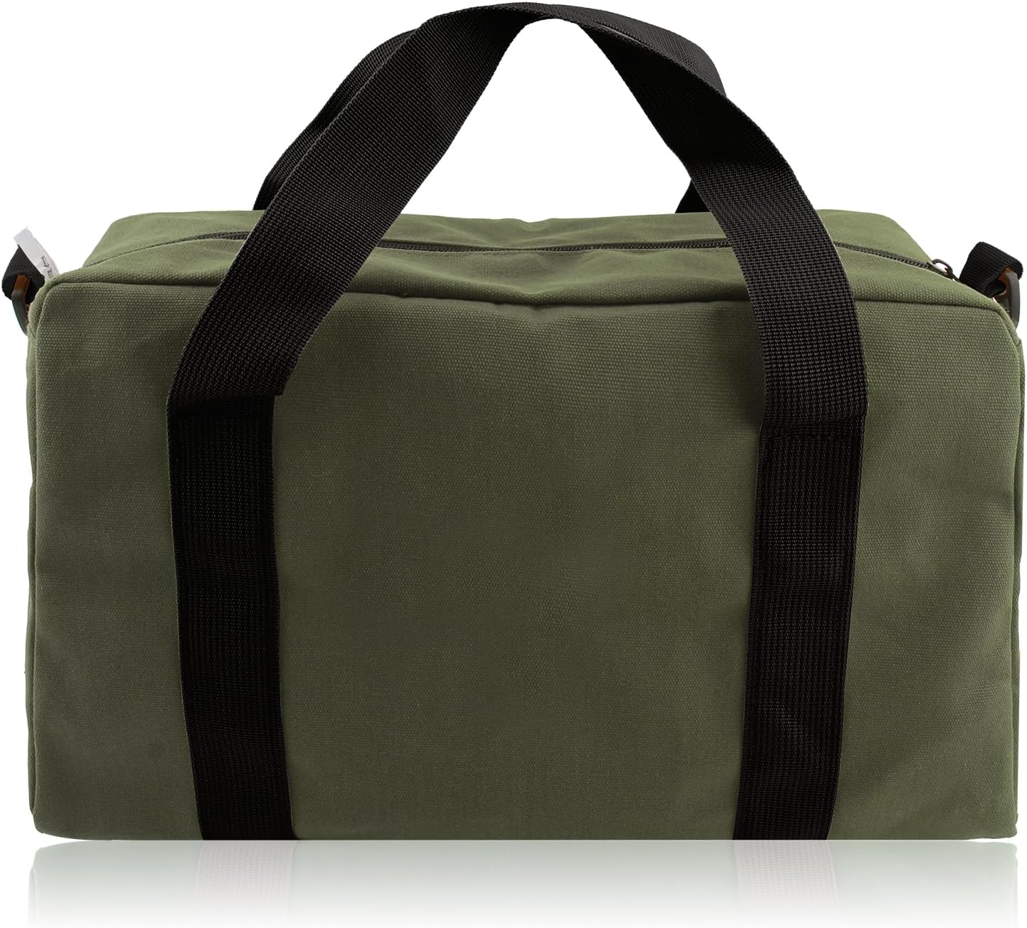 Small Tool Bag,Close Top Wide Mouth Tool Organizer Bag,Large Capacity Tool Bags for Men,Canvas Tool Storage Bag for Storage Handbag for Screwdrivers,Wrench,Pliers Hand Tools (black, 12 Inch)