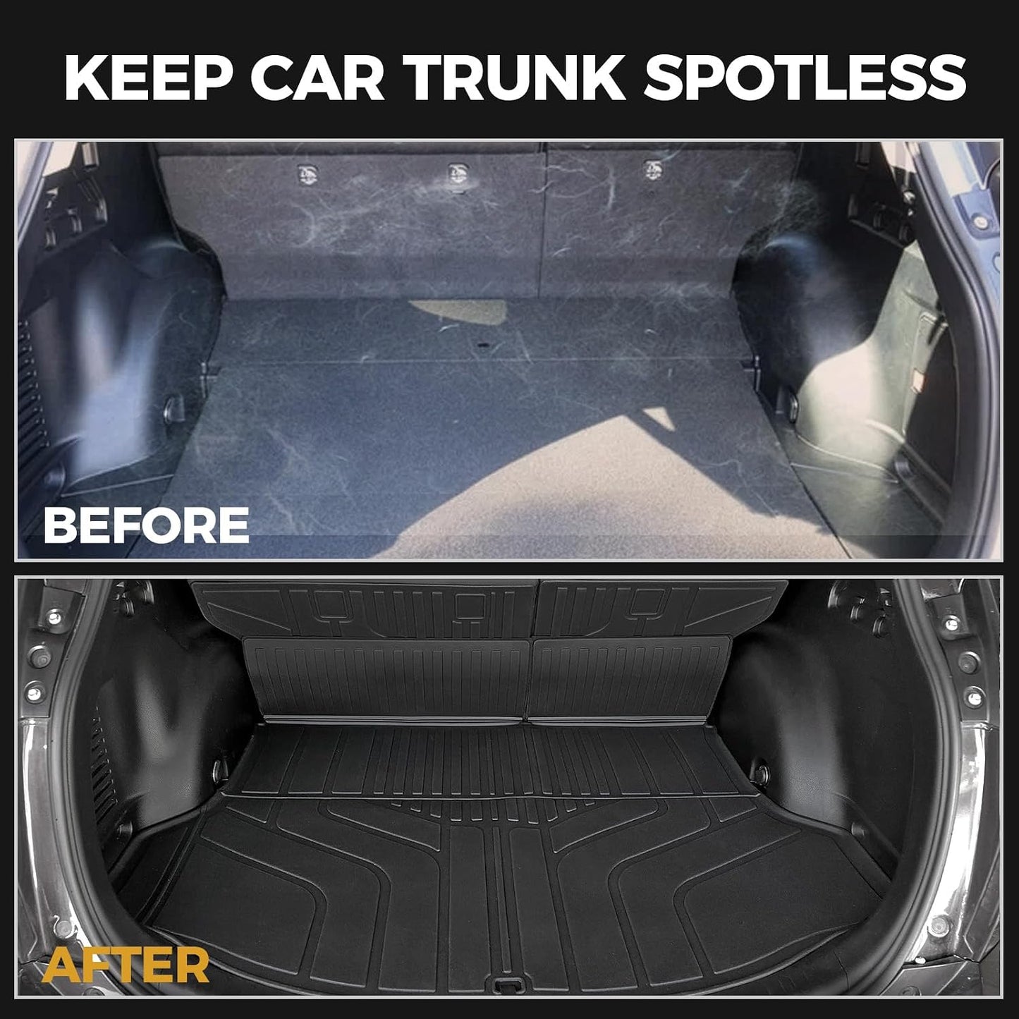Floor Mats for Toyota Sienna 2021-2026, All Weather Floor Mats Lower Trunk Cargo Liner Accessories, Full Coverage Set (Fit 8-Seat with Spare Tire)