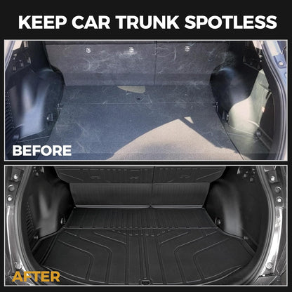 Floor Mats for Toyota Sienna 2021-2026, All Weather Floor Mats Lower Trunk Cargo Liner Accessories, Full Coverage Set (Fit 8-Seat with Spare Tire)