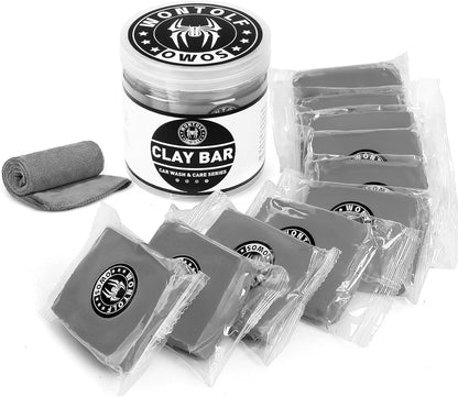 Wontolf 10 Pack Clay Bars Auto Detailing Premium Grade Magic Clay Bar Kit Car Detailing Kit with Washing and Adsorption Capacity for Car Detailing Car Wash Clean