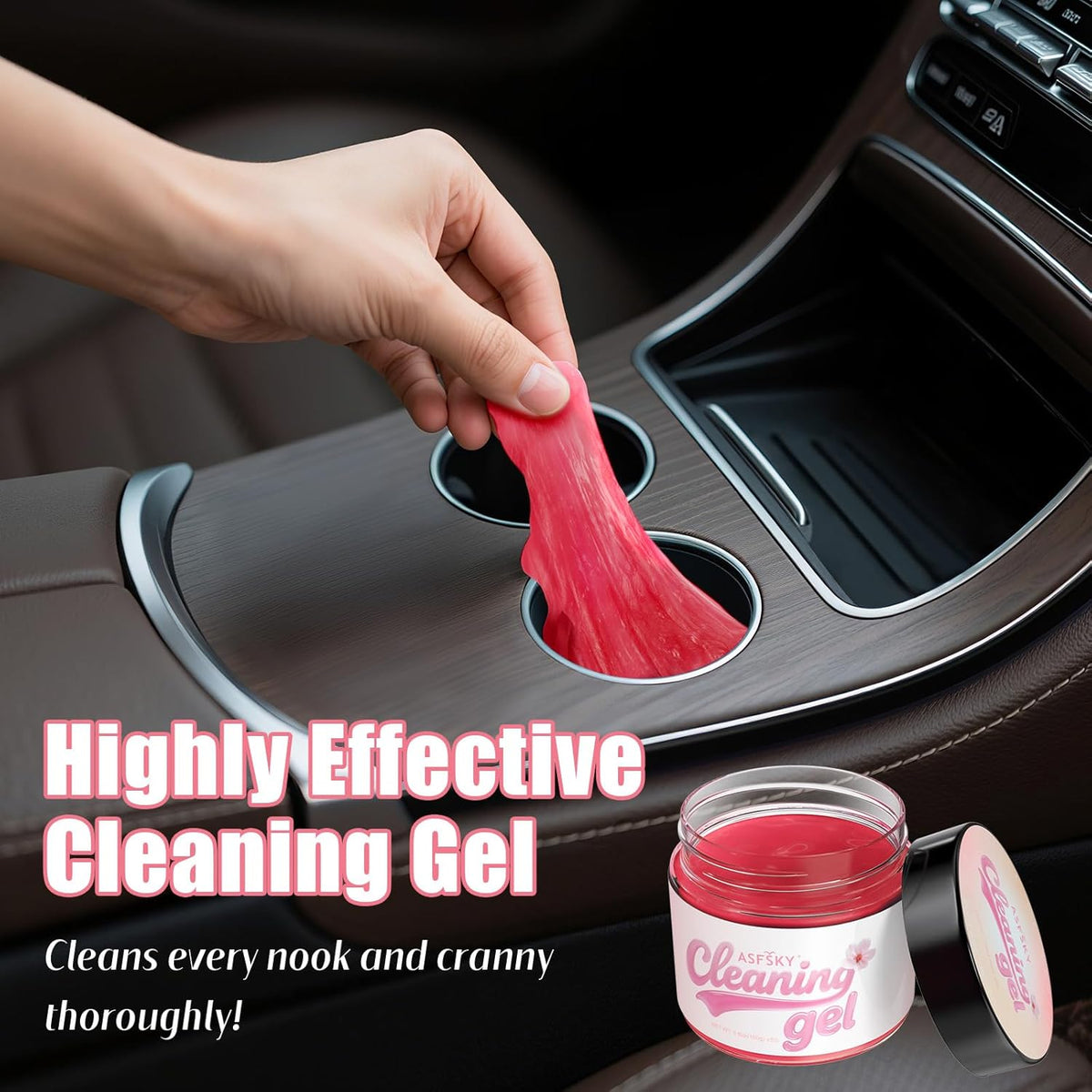 ASFSKY Car Cleaning Gel (Blue,Mint) Cleaning Putty Universal Dust Cleaning Car Interior Cleaner Keyboard Dust Remover Car Slime Gifts for Men Women girl（1 pack）