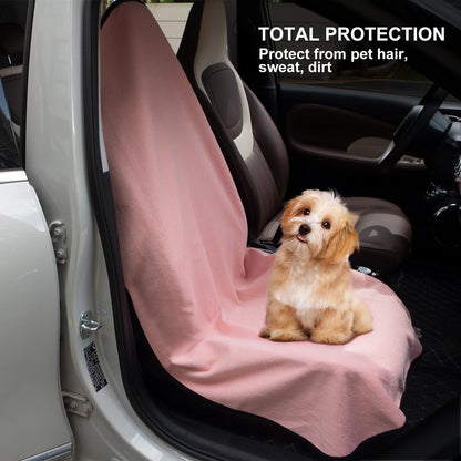 Waterproof Sweating Car Seat Cover for Post Gym Workout, Running, Swimming, Beach and Hiking, Universal Fit Non-Slip Towel Bucket Seat Protector for Cars SUV Trucks, Machine Washable (Grey)