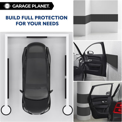 H1 Garage Wall Protector Car Door Wall Protector, Tool-Free, Designed in Australia (White, 2 Pack)