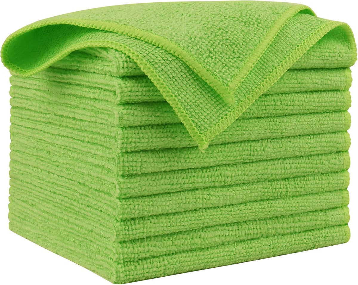 AIDEA Microfiber Cleaning Cloth, 50PK, Microfiber Towels for Cars, Premium Wash Cloths, Dusting Cloth Cleaning Rags, Absorbent Towels for SUVs, House, Kitchen, Window, Cleaning Supplies12×12"