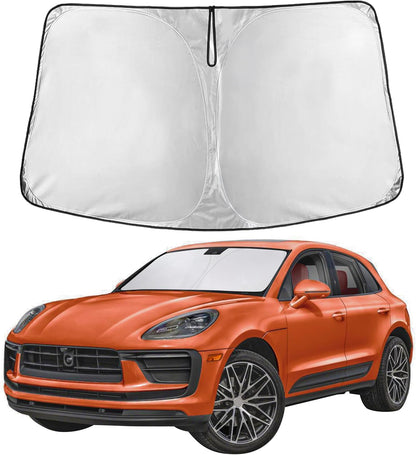 EcoNour Car Windshield Sun Shade | 2025 Upgraded Innovative No-Light-Pass Technology for Maximum Coverage | Foldable Sun Shade Keeps Your Vehicle Cool | Must-Have Car Accessories | Small (59" x 29") - Colors L