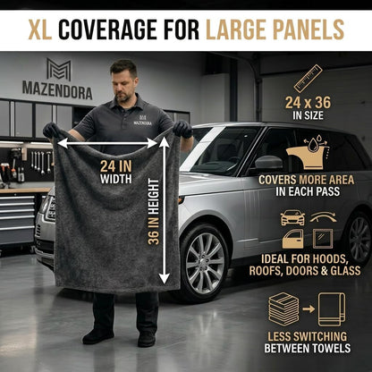Twisted Microfiber Towel, Premium Microfiber Towels for Cars, Car Drying Towel, Ultra Absorbent Quick Dry Towel, Drying Cloths Auto Detailing for Streak Free Auto Finish