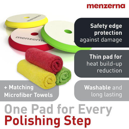 menzerna Polishing Set 8oz – HCC1000, MCC2500 & 3800 | 3-Step System for Scratch Removal, Swirl Elimination & Mirror-Like Finish