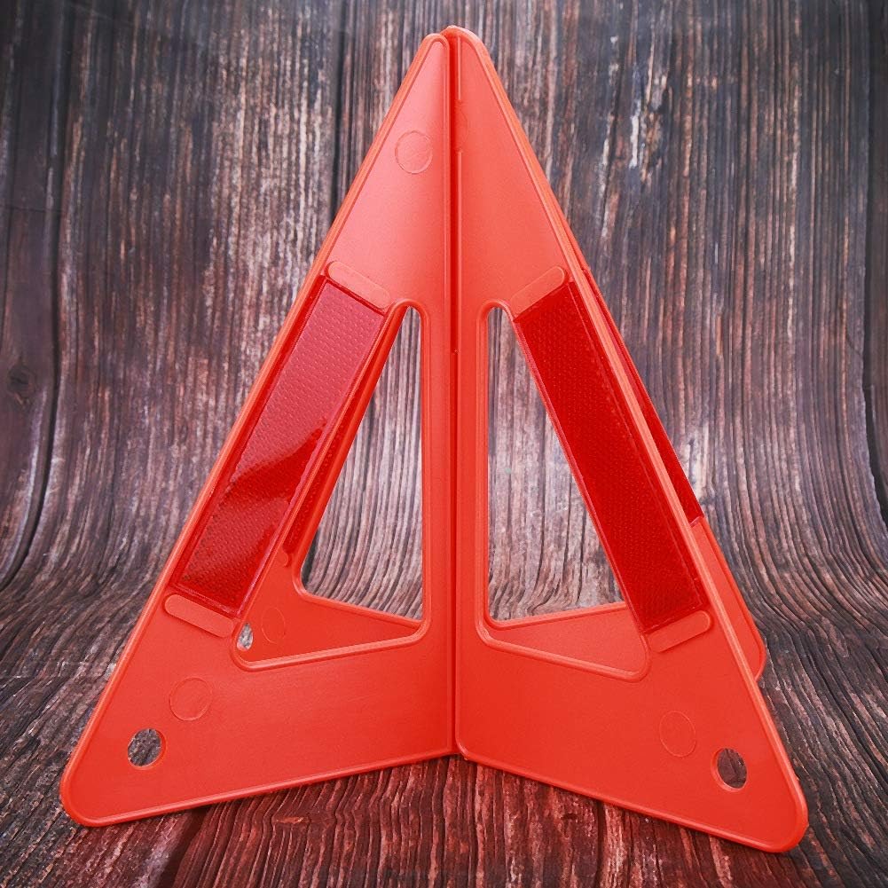 Triangle Warning Sign, Portable Car Emergency Breakdown Reflective Warning Safety Road Stop Sign