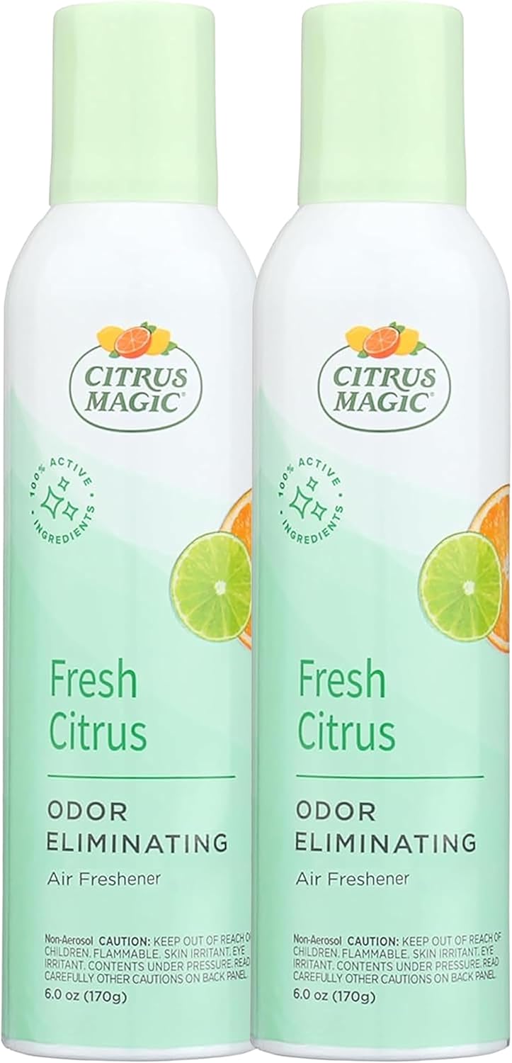 Citrus Magic Freshener Odor Eliminating Air Freshener Spray, 3 Ounce (Pack of 3), Fresh Citrus, 3 Count