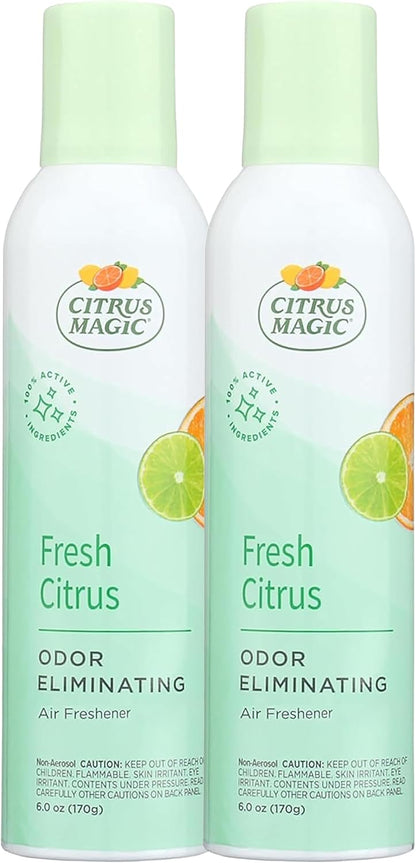 Citrus Magic Freshener Odor Eliminating Air Freshener Spray, 3 Ounce (Pack of 3), Fresh Citrus, 3 Count