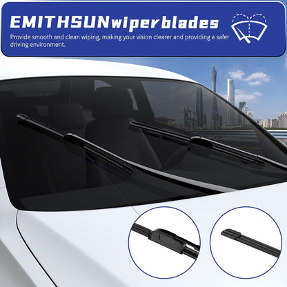 OEM QUALITY 26" + 16" Premium All-Seasons Stable And Quiet Windshield Wiper Blades(Set of 2) - Colors A