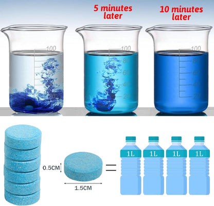 210 PCS Car Windshield Washer Tablets, Glass Cleane Tablets, Effervescent Cleaning Solution, Concentrated Effervescent Tablets, Solid Windshield Effervescent Wiper Tablet for Car Window Glass Cleaning