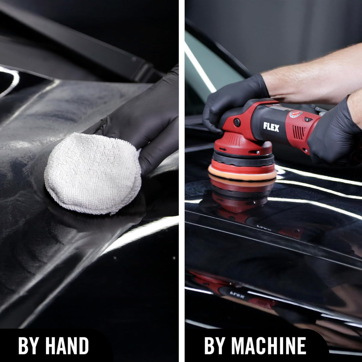 Turtle Wax Hybrid Solutions Ceramic Acrylic Black Car Polish and Wax, Car Scratch Remover & Car Paint Restorer for Black Cars, Deep Shine, Ceramic Coating Protection & Water Beading, 14 oz (Pack of 1)