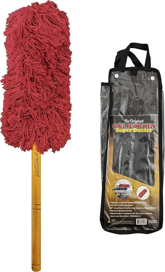 California Car Duster Super Duster, Red X-Large Truck and SUV Duster with Wood Handle 73668