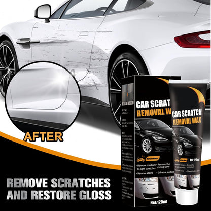 2Pcs Car Scratch Remover Wax, Professional Scratch Remover for Vehicles, Car Scratch Repair Paste for Deep Scratches with Wipe and Sponge,Universal Car Scratch Removal Wax for Deep Scratches Paste Kit