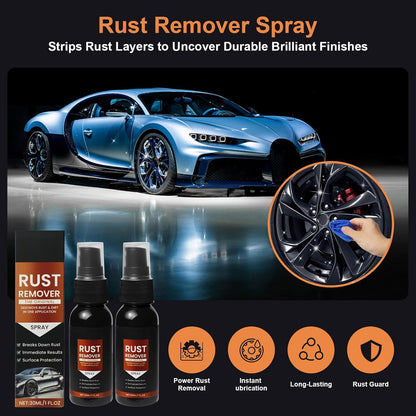 Iron Eraser - 2026 Upgrade Rust Remover Spray for Metal, Heavy Duty Metal Cleaner for Vehicles, Tools, Chains, Iron Out Rust Stain Remover, Multi-Surface Cleaner, Fast-Acting Oxidation Remover