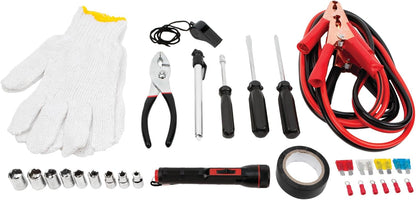 Performance Tool W1555 Deluxe Roadside Emergency Assistance Kit With Jumper Cables