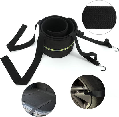 Rear Bumper Guards for Cars, Car Bumper Protector with Long Safety Reflector for Nighttime Visibility, Rear Bumper Protector 72" x 8.07" x 0.4"(DO NOT Drive with IT ON)