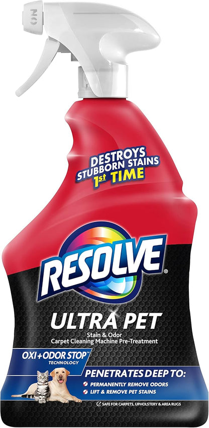 Resolve Ultra Pet Carpet Cleaner Spray – for Removal of Pet Stains & Odors, 32oz