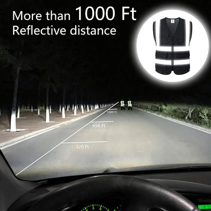 Reflective Safety Vest for Men Women Construction Vest Meet ANSI/ISEA Standard