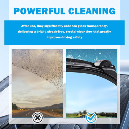 50PCS Car Windshield Washer Tablets,Fast-Dissolving Windshield Washer Fluid Tablets Concentrate Effervescent for Automotive Glass,Window,Portable Windshields Wiper Fluid Tablet