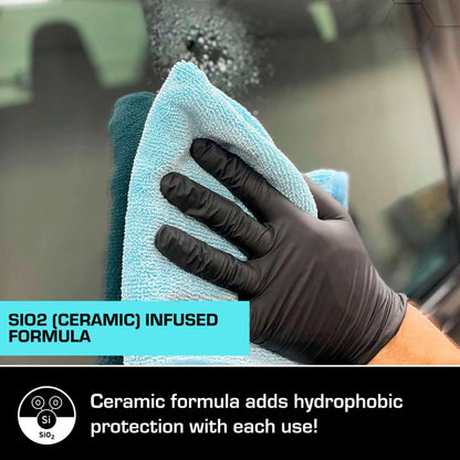 Ethos Clarity V2 – Ceramic Glass Cleaner & Windshield Water Repellent | Streak-Free Auto Glass Cleaner for Car Windows, Mirrors & Tinted Glass | Hydrophobic Protection