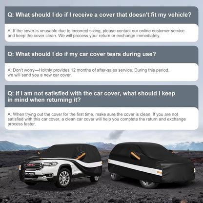10 Layers Car Cover Custom Fit for Mercedes Benz C Class C250 C300 C43 C63 (1993-2026), Waterproof All Weather for Automobiles, Outdoor Full Cover Sun Dust Rain Protection with Cotton. Black - Colors A