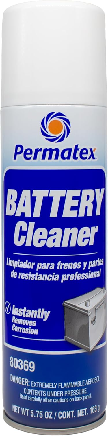 Permatex 80369 Battery Cleaner, 5.75 oz. net Aerosol Can