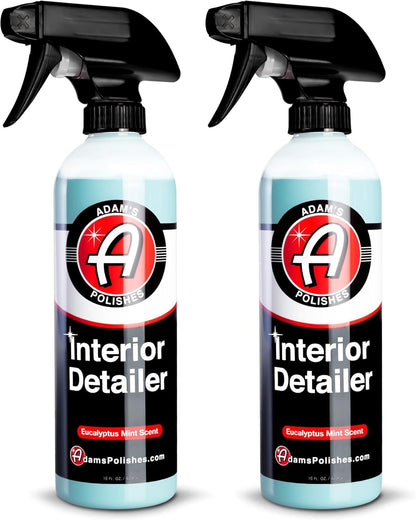 Adam's Polishes Interior Detailer 16oz - Total Car Interior Cleaner, Protectant & Dressing, All Purpose Cleaner & Leather Conditioner, Vinyl, Dashboard, Screen, Seat Cleaner & More