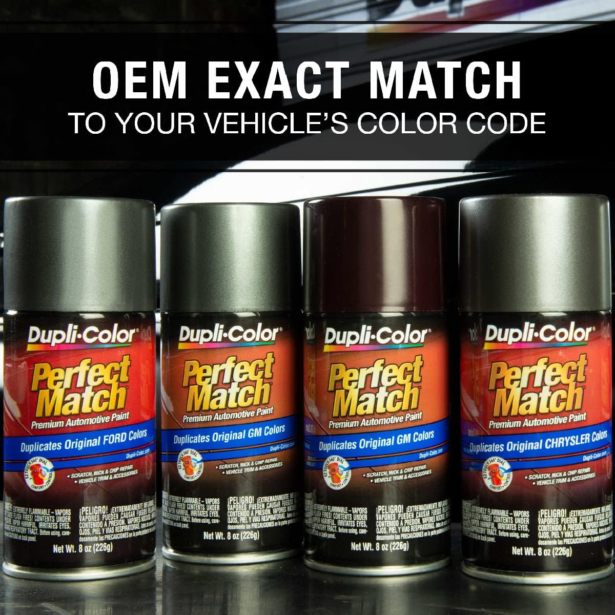 Dupli-Color EBCL01257 Clear Perfect Match Automotive Top Coat - 8 oz. Aerosol - Colors D
