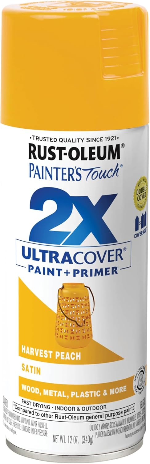 Rust-Oleum 334029 Painter's Touch 2X Ultra Cover Spray Paint, 12 oz, Gloss Clear - Colors B