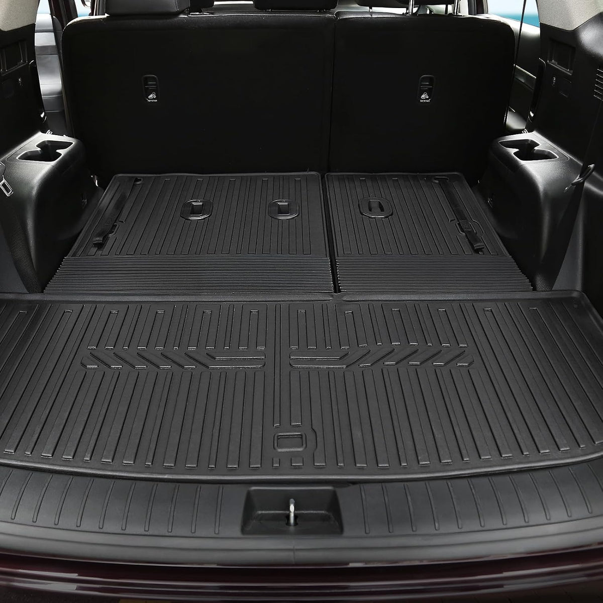 Floor Mats for Hyundai Elantra Gas 2021-2026, All Weather Floor Mats Trunk Cargo Liner and Door Sill Guards Accessories, Full Coverage Set (Not fit Hybrid Models)