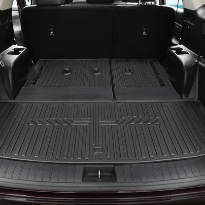 Floor Mats for Hyundai Elantra Gas 2021-2026, All Weather Floor Mats Trunk Cargo Liner and Door Sill Guards Accessories, Full Coverage Set (Not fit Hybrid Models)