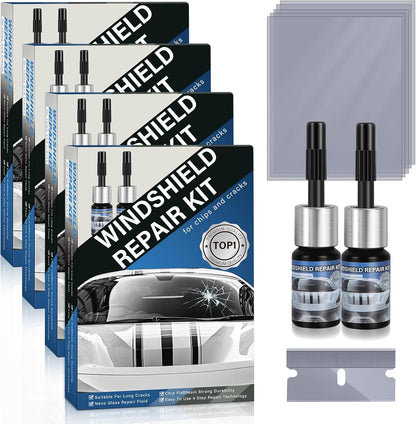 Windshield Chip Repair Kit，Car Windshield Crack Repair Kit for Glass Repair，Cracked Windshield Repair Kit for Chips and Cracks，Rock Chip Repair Kit Windshield for Glass Repair Liquid for Cracks