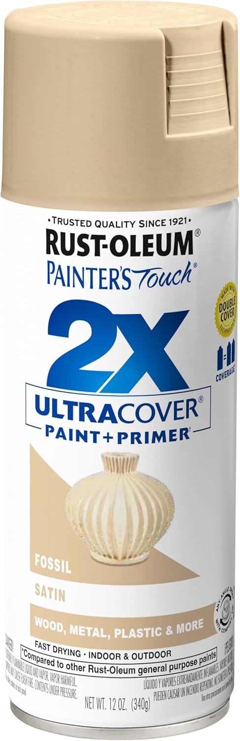 Rust-Oleum 334029 Painter's Touch 2X Ultra Cover Spray Paint, 12 oz, Gloss Clear - Colors A