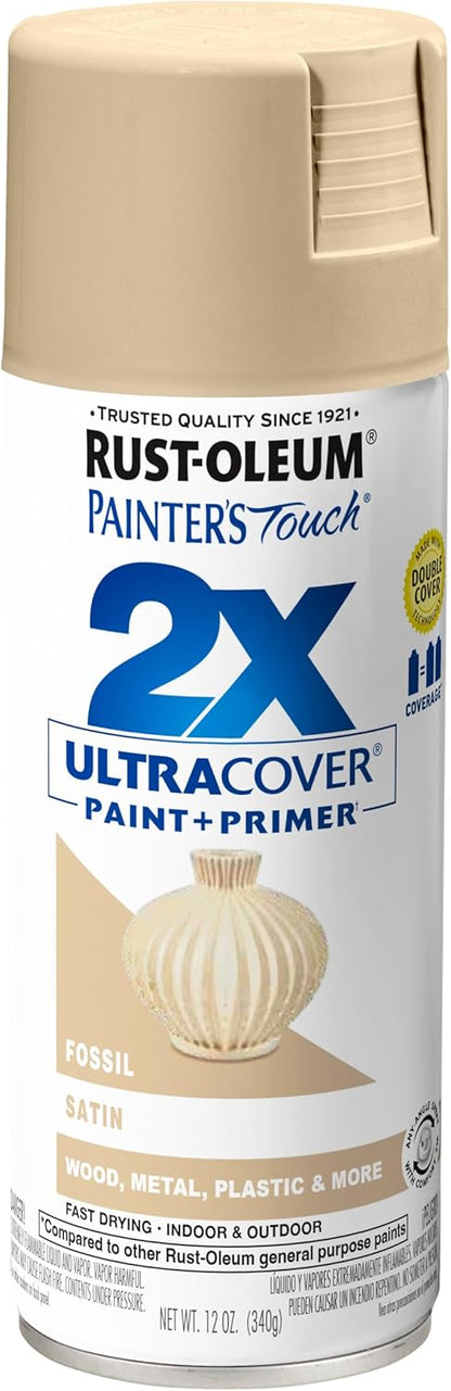 Rust-Oleum 334029 Painter's Touch 2X Ultra Cover Spray Paint, 12 oz, Gloss Clear - Colors A